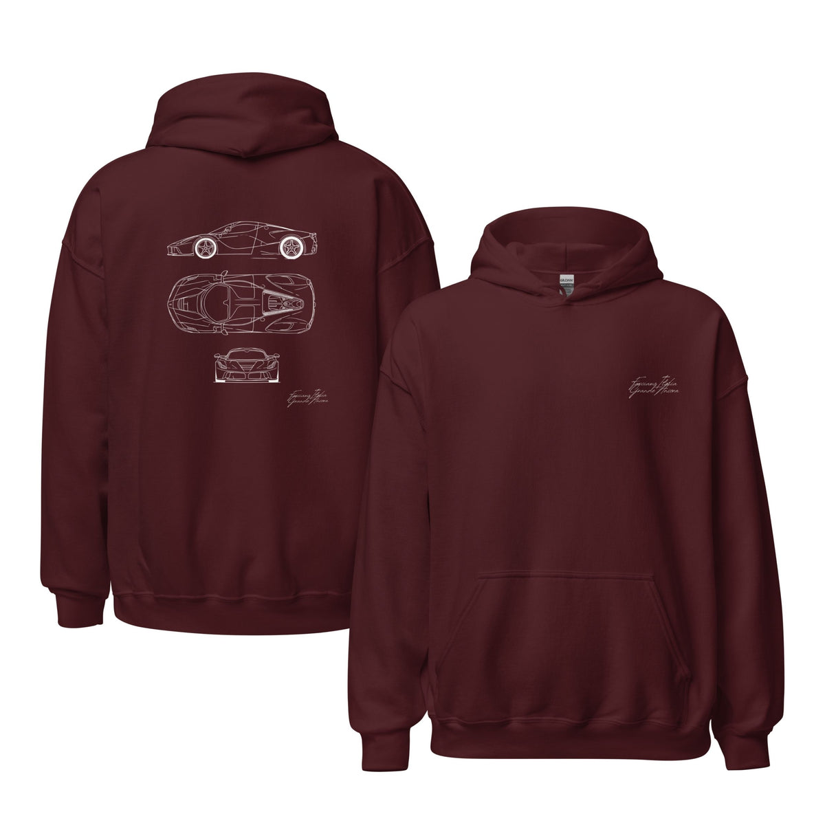 Felpa con Cappuccio "Supercar"