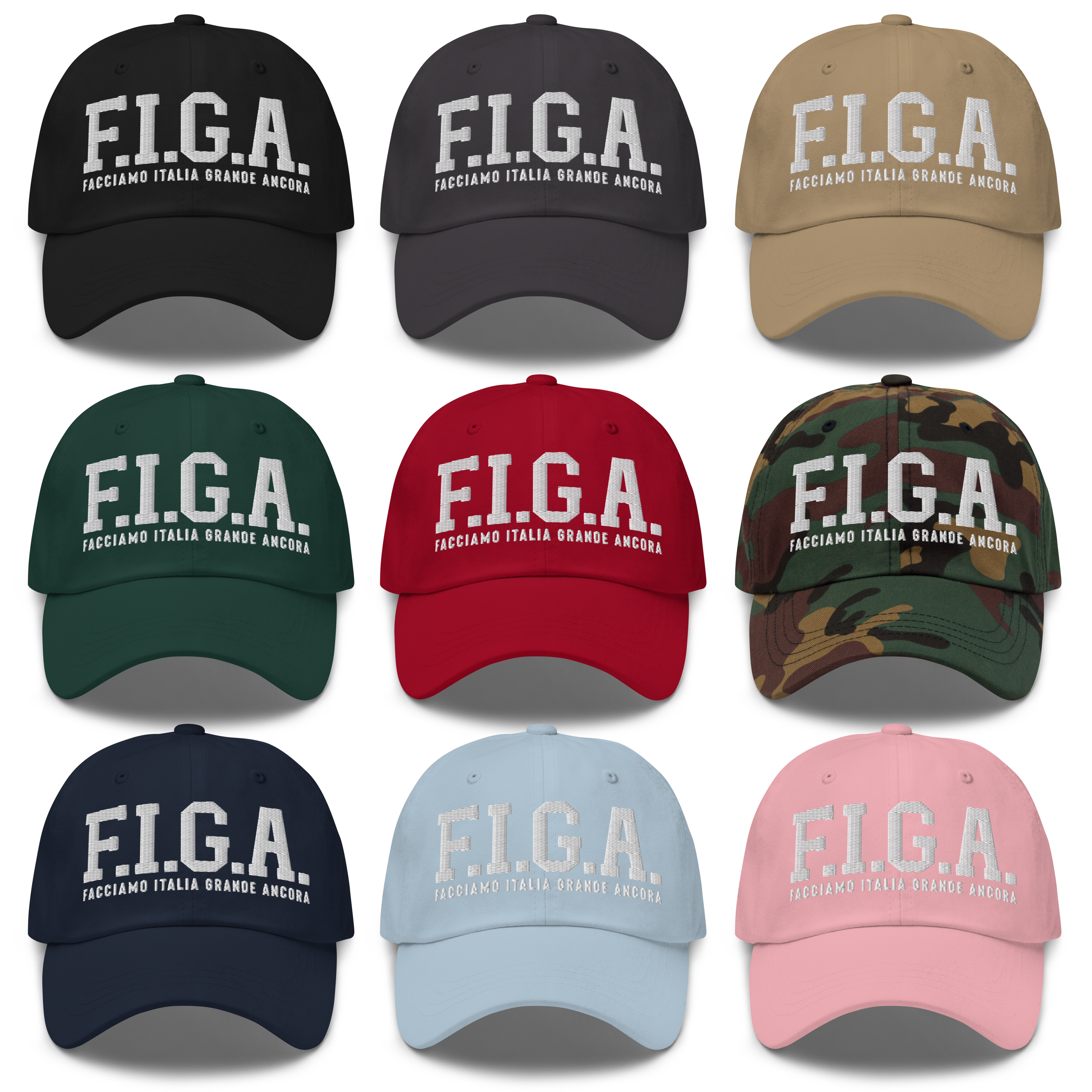 Cappello con visiera e ricamo