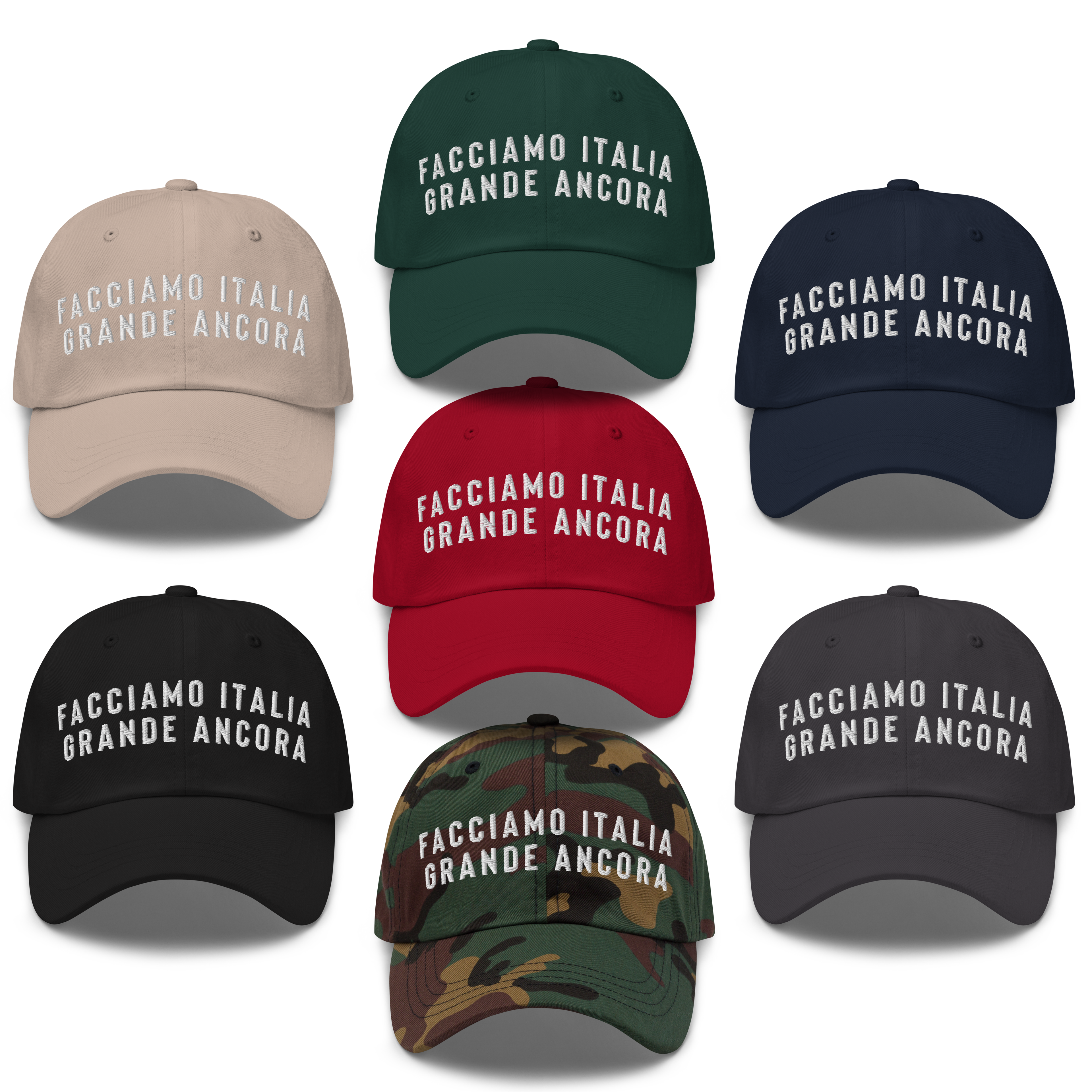 Cappello con visiera e ricamo