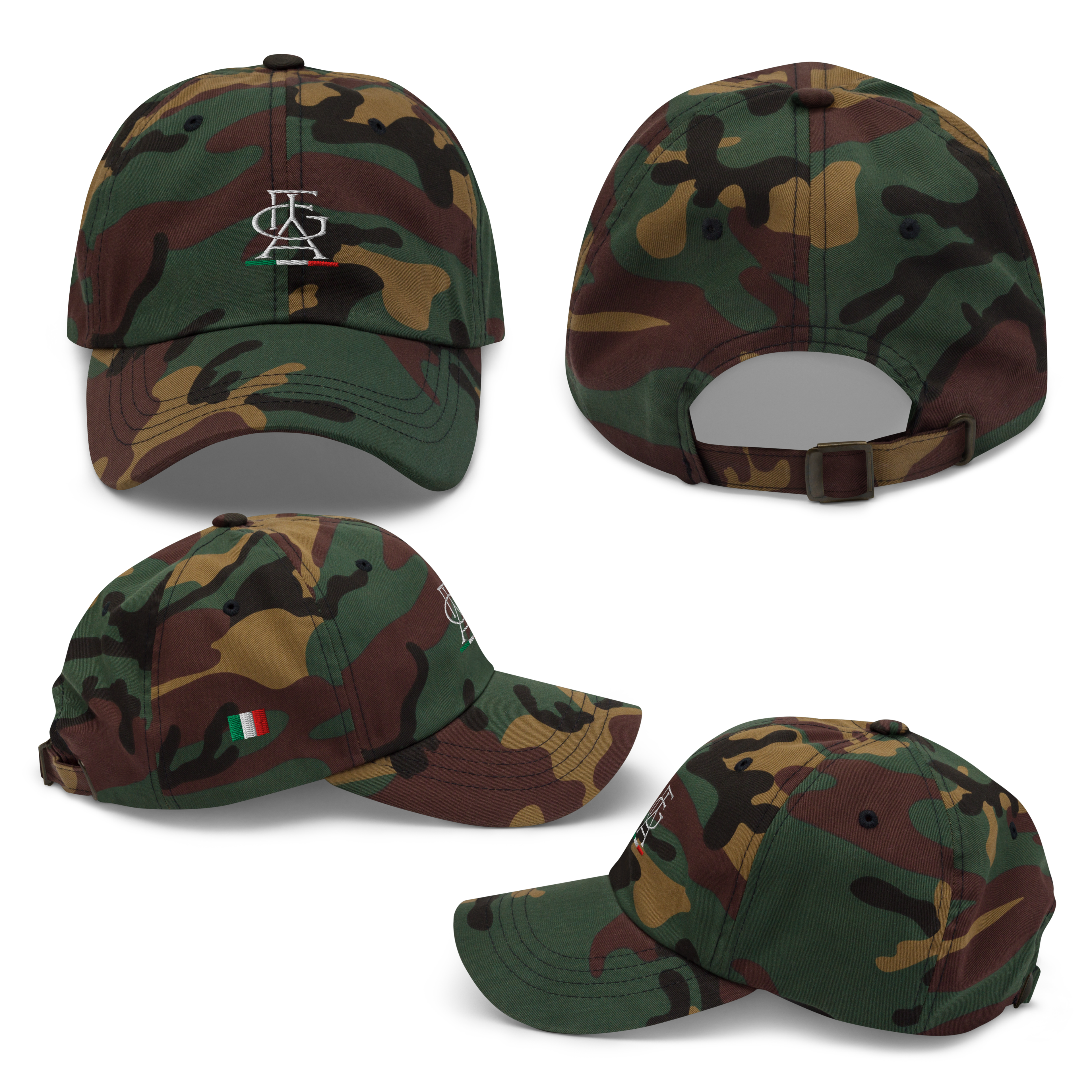 Cappello con visiera e ricamo