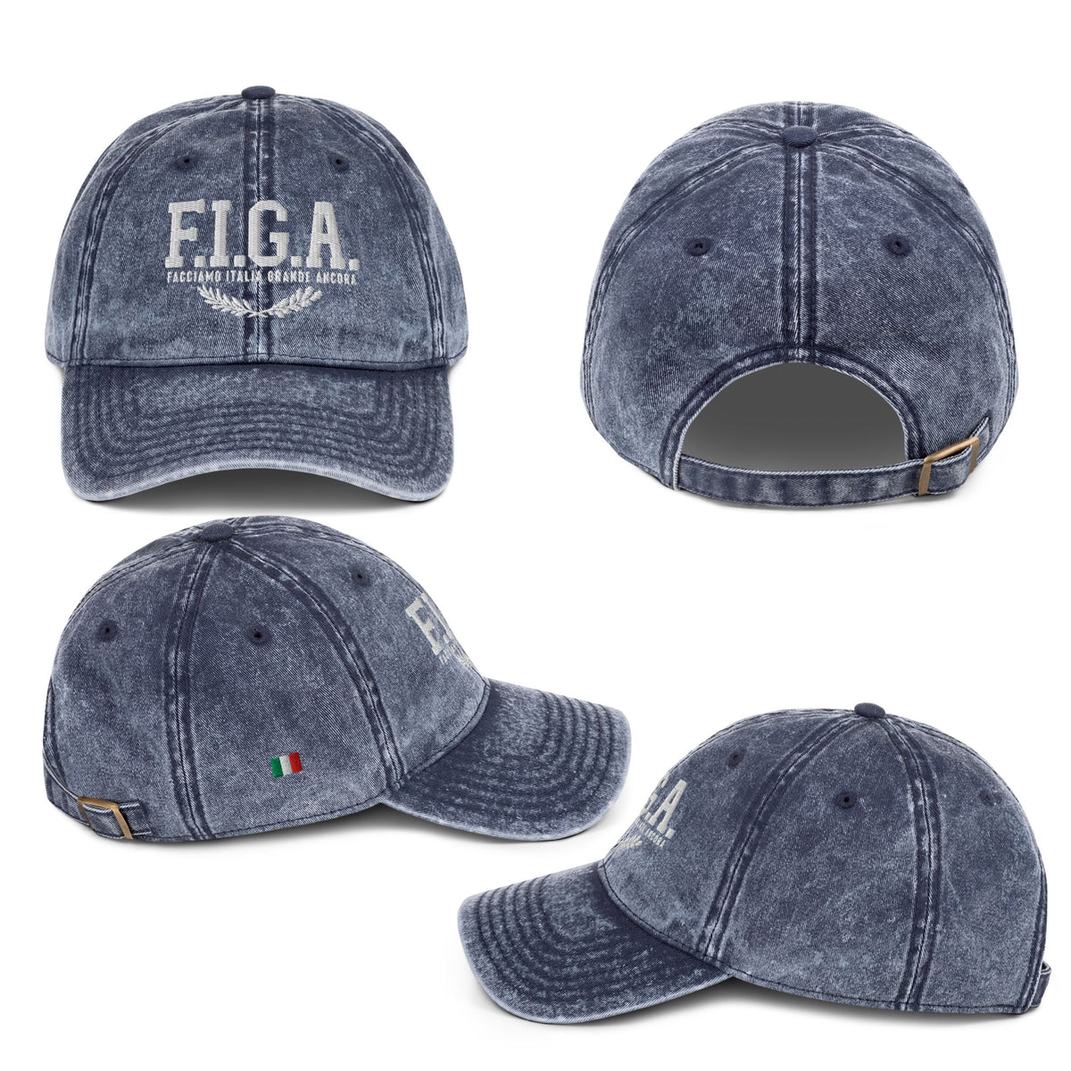 Cappello Vintage "F.I.G.A." — Ricamato