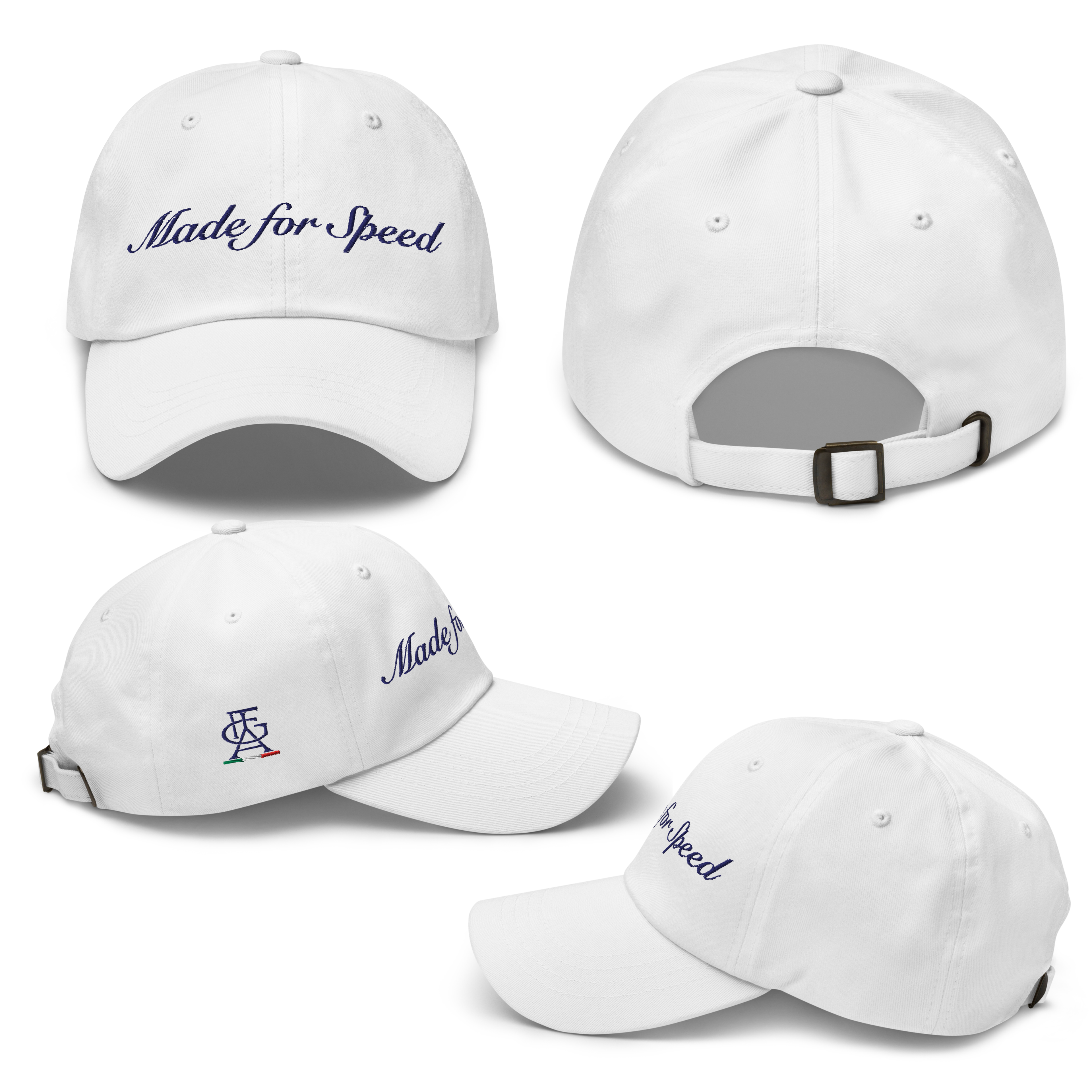 Cappello con visiera e ricamo