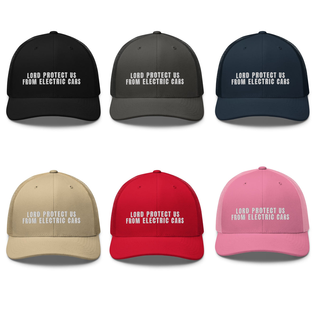 Cappellino Trucker "Lord Protect Us" — Ricamato